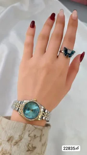 ست ساعت زنانه رولکس و انگشتر