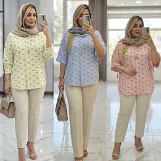 شومیز کیمونو پاپیون