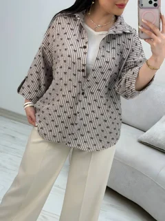 شومیز پنبه رنگین