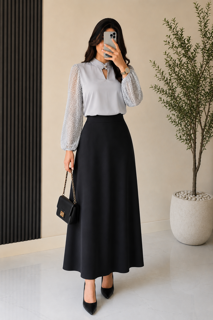 شومیز آستین پفکی